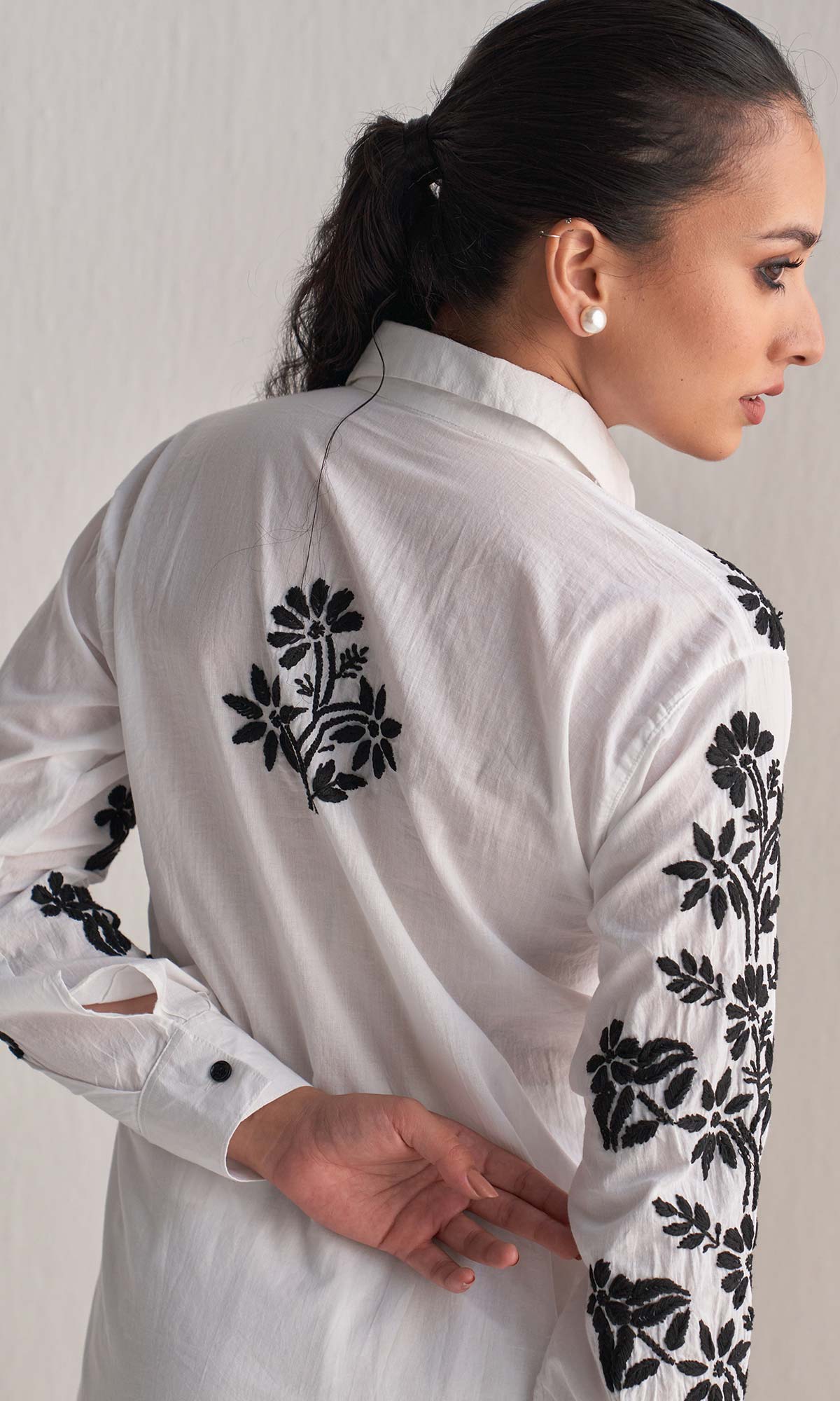 Handcrafted Chikankari White Co-ord Set