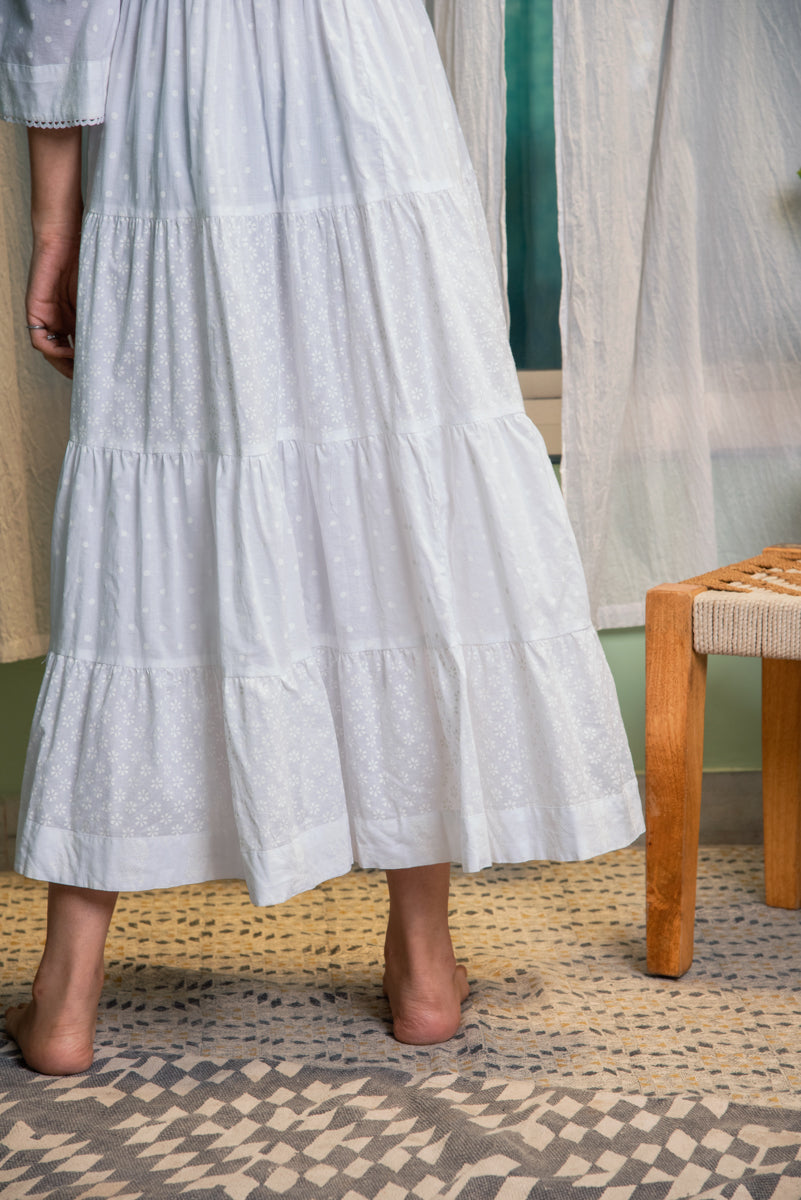 RIDHI SURI DAISY WHITE DRESS