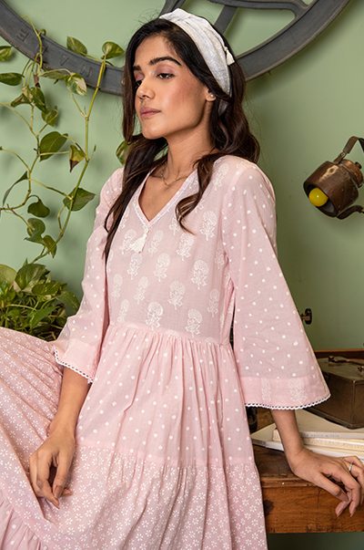 RIDHI SURI DAISY SOFT PINK DRESS