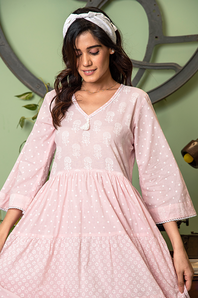 RIDHI SURI DAISY SOFT PINK DRESS