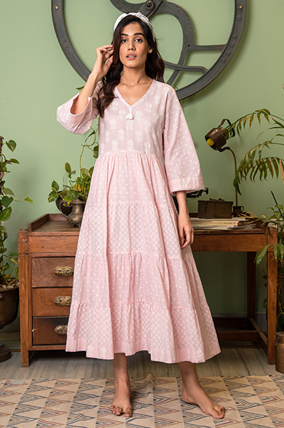 RIDHI SURI DAISY SOFT PINK DRESS